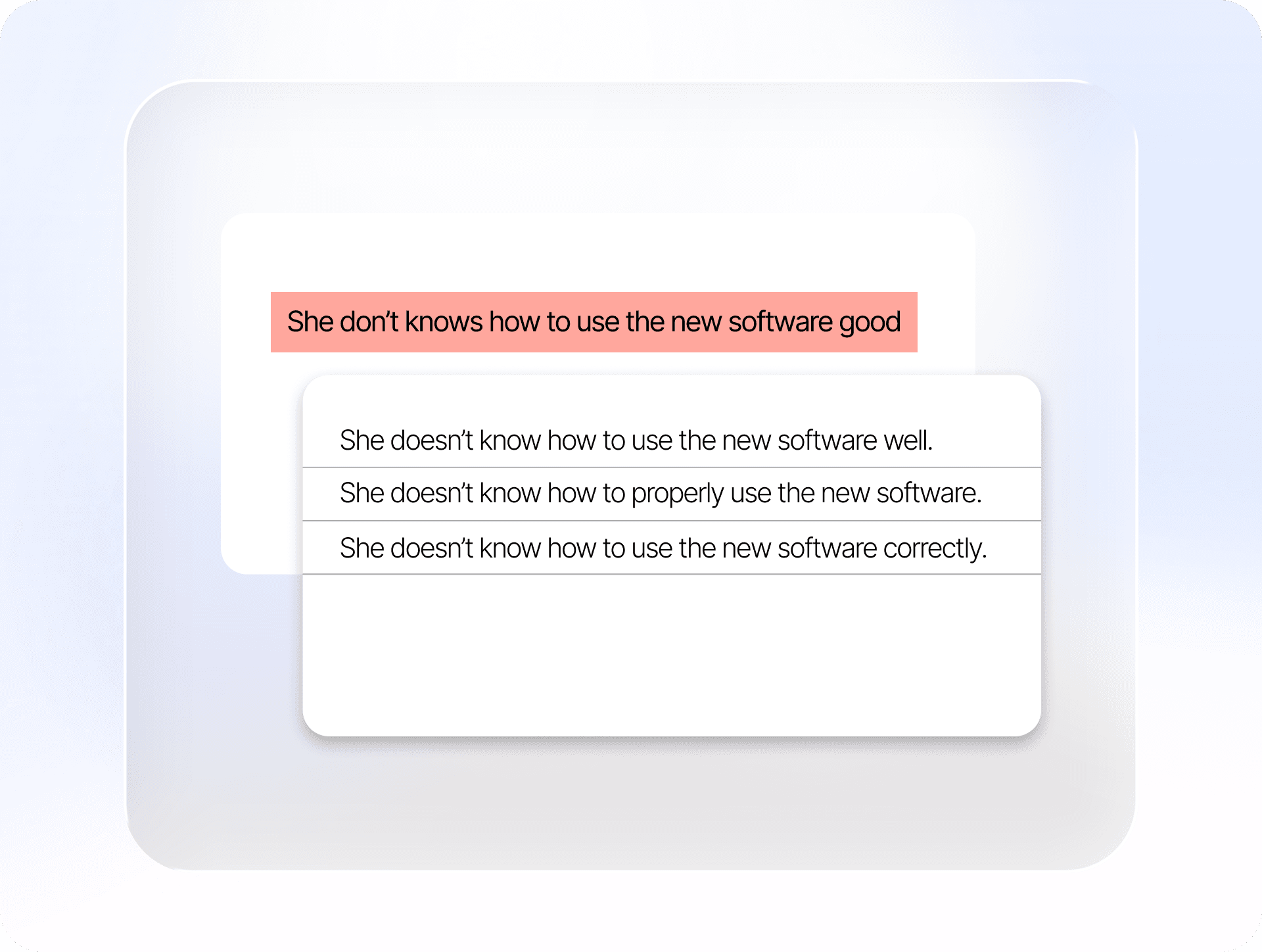 Advanced Grammar Correction