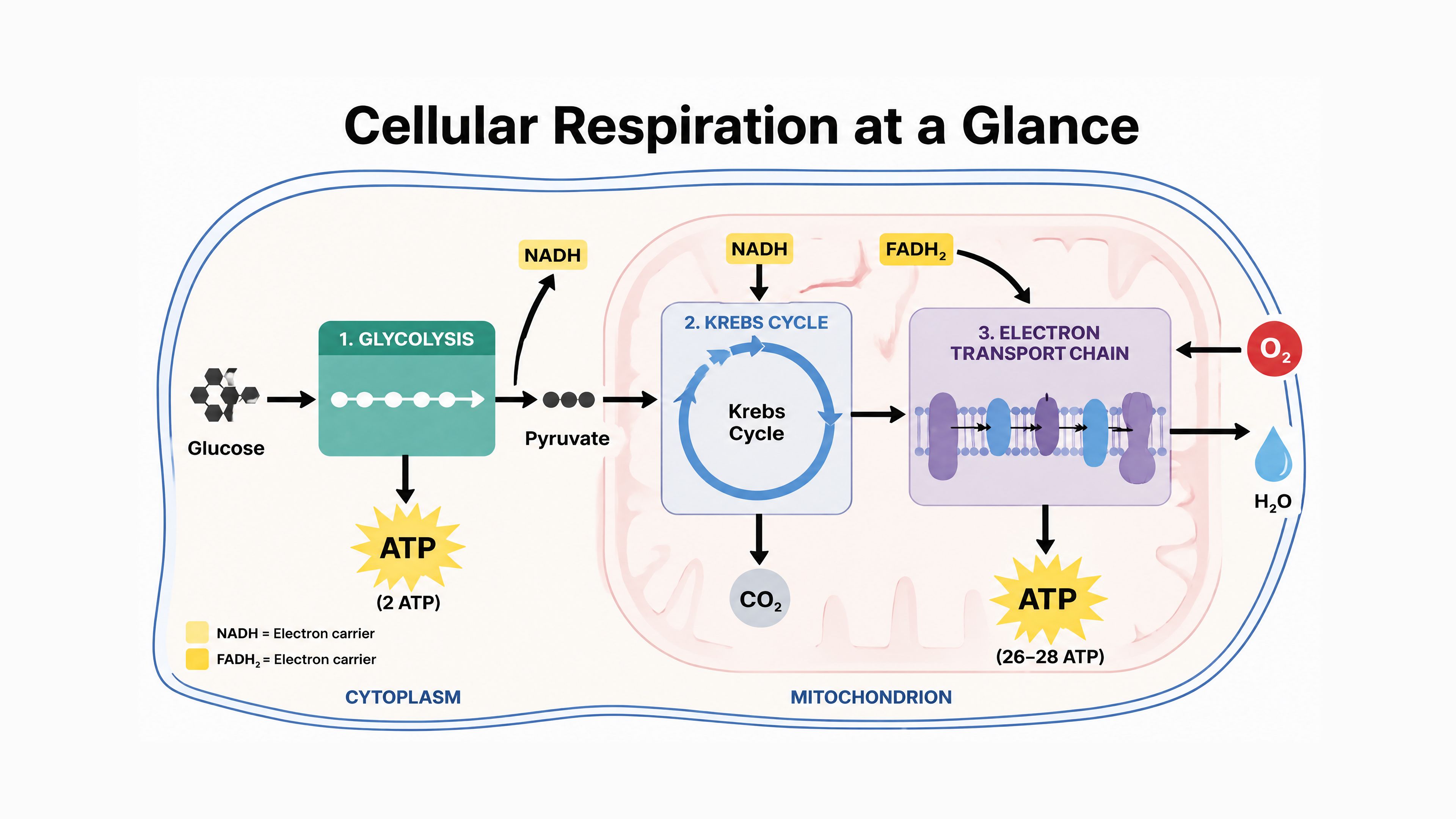 Biology diagram for high school students