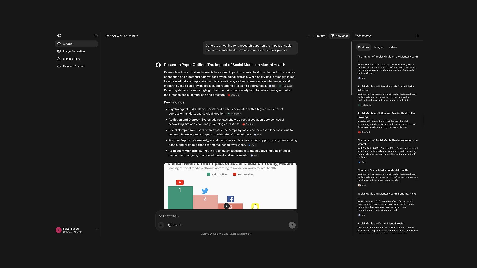 Chatly's Response to Example Prompt