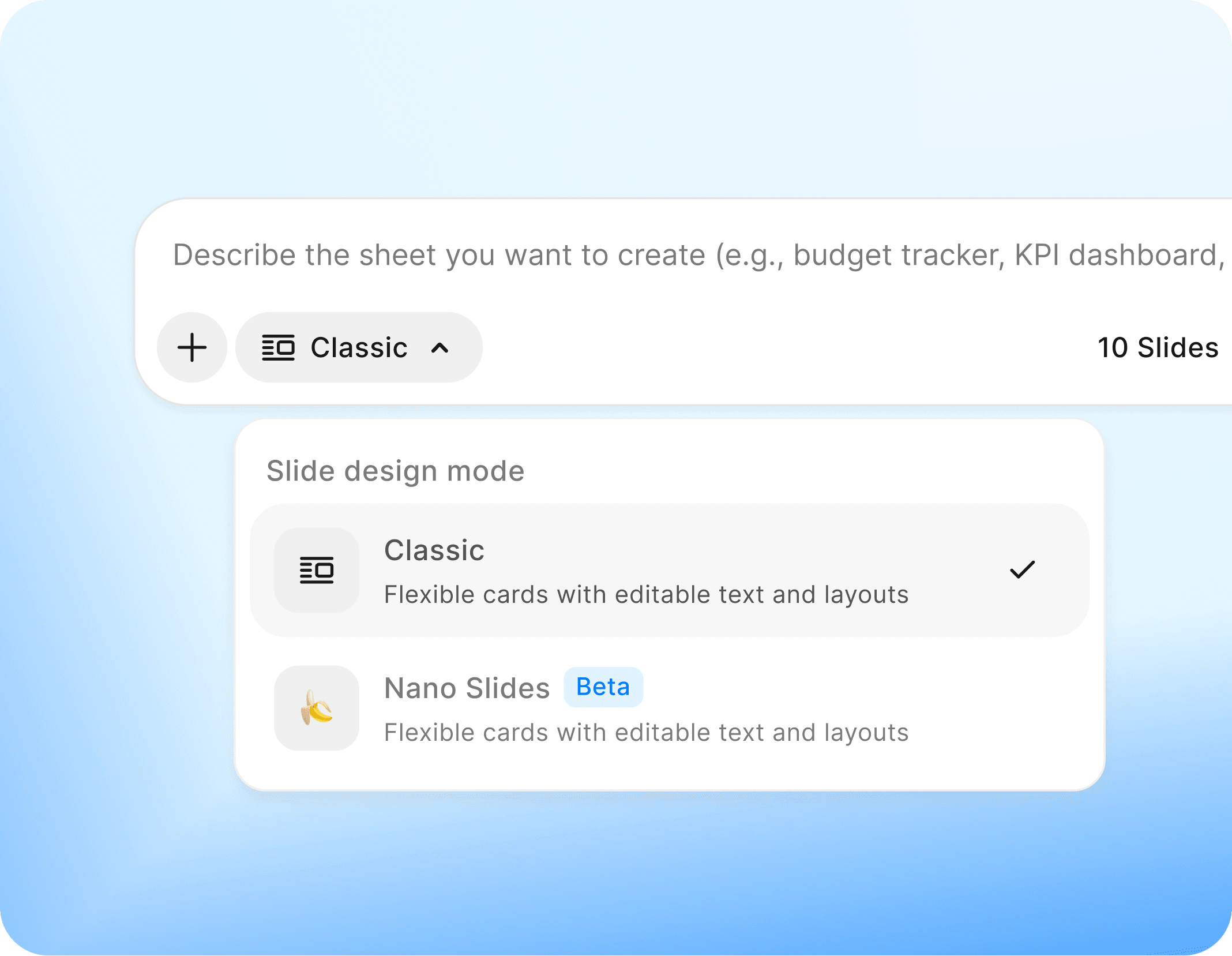 Classic and Studio Mode