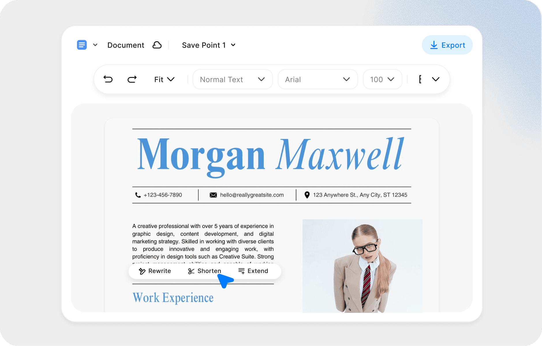 Edit Resume Sections, Skills, and Resume Format
