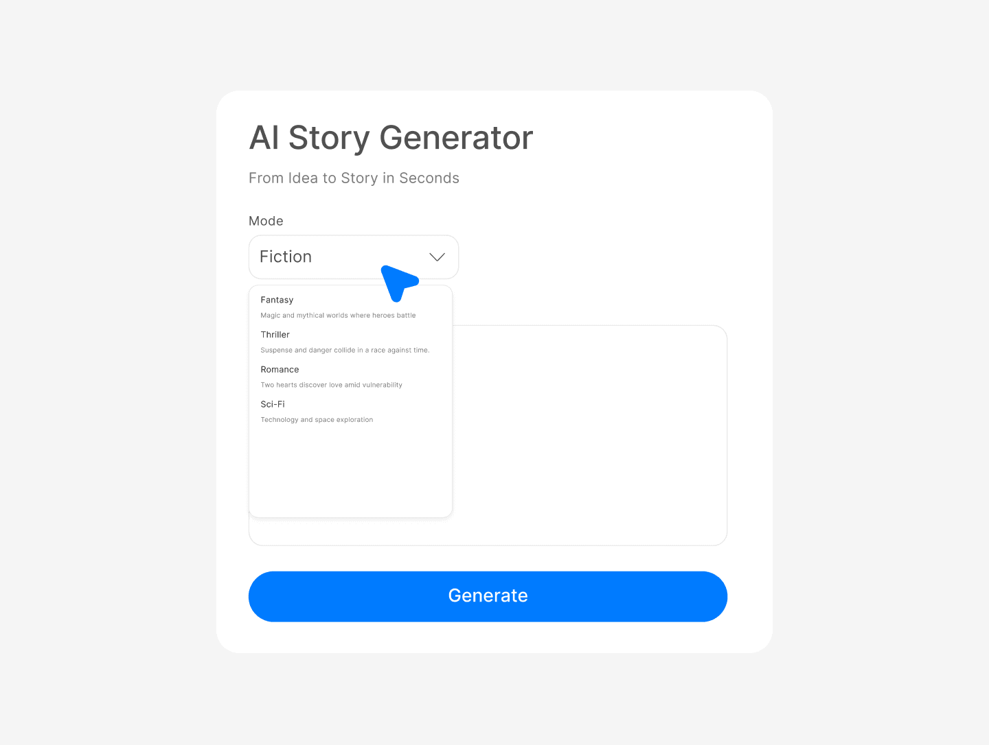 Fantasy, thriller, romance, sci-fi