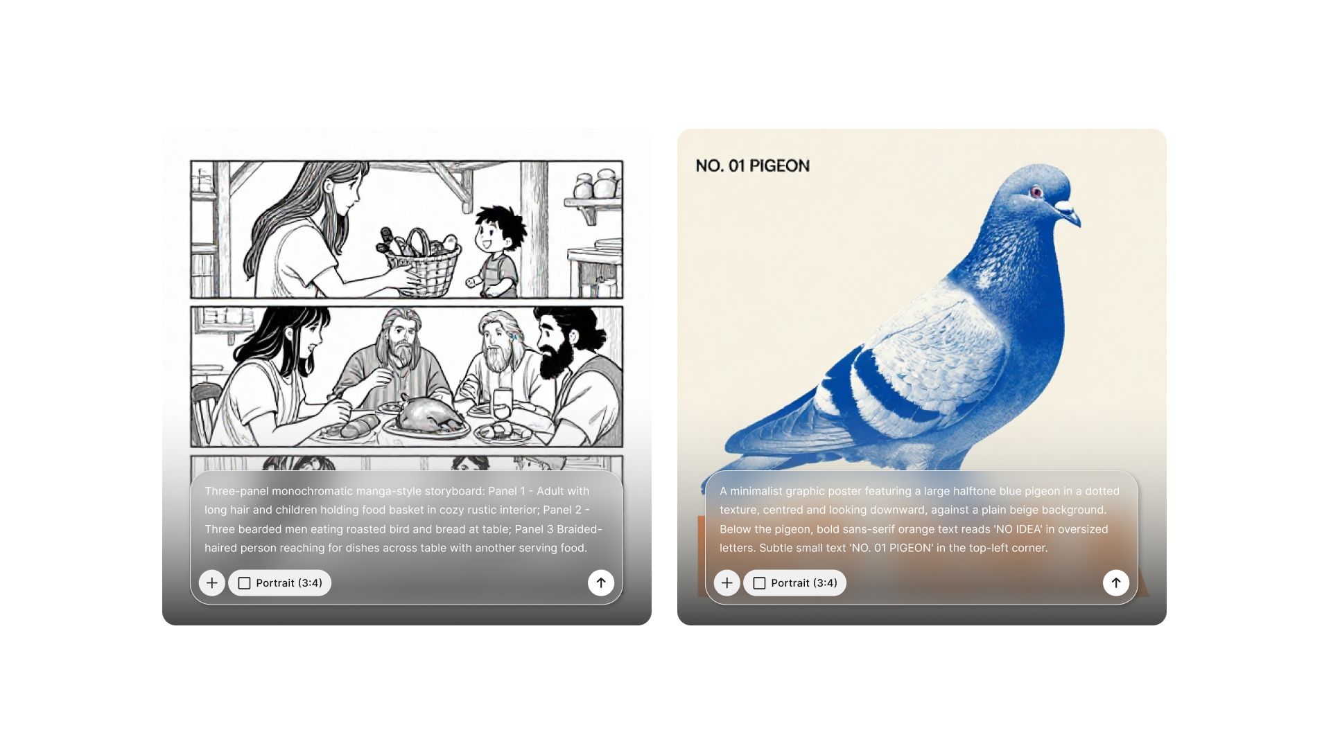 High-quality visuals generated with Flux Kontext Pro in Chatly