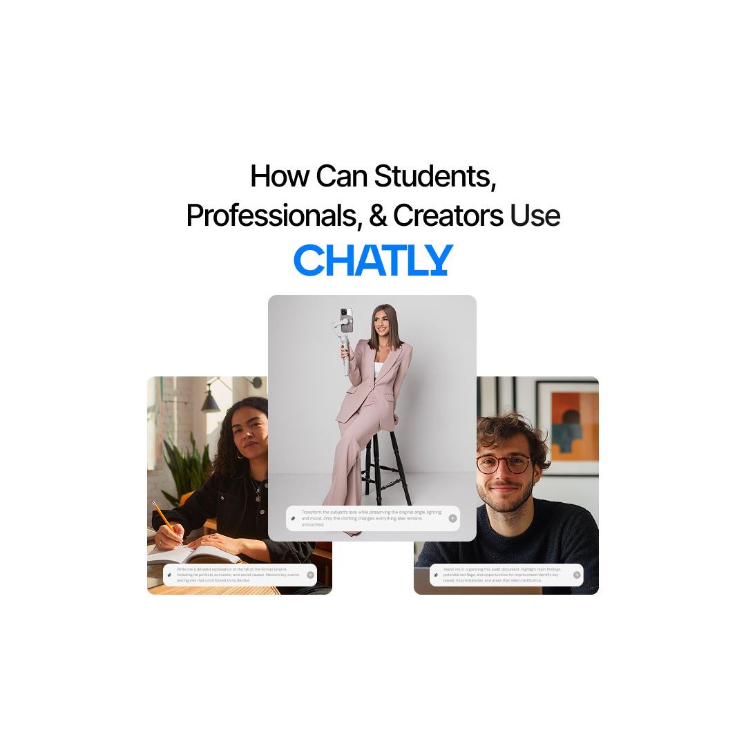 How Can Students, Professionals, and Creators Use Chatly?