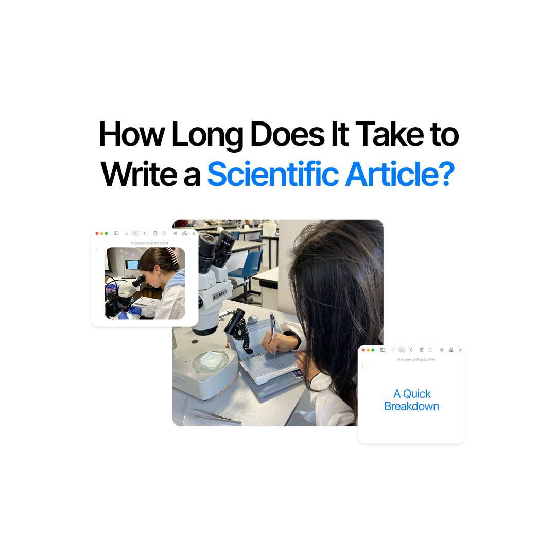 How Long Does It Take to Write a Scientific Article
