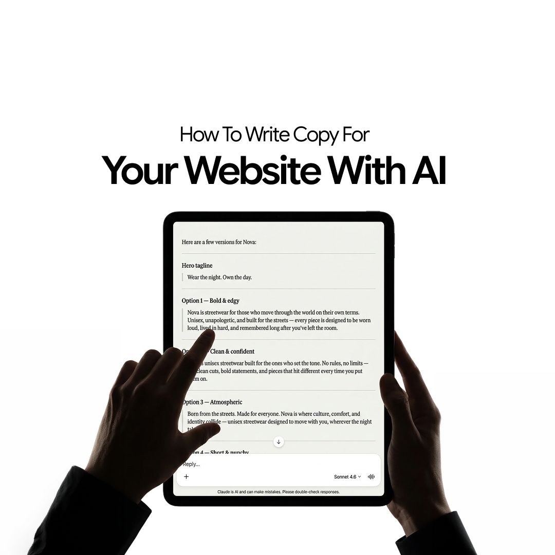 How to Write Copy for Your Website with AI (Step-by-Step Guide, 2026)