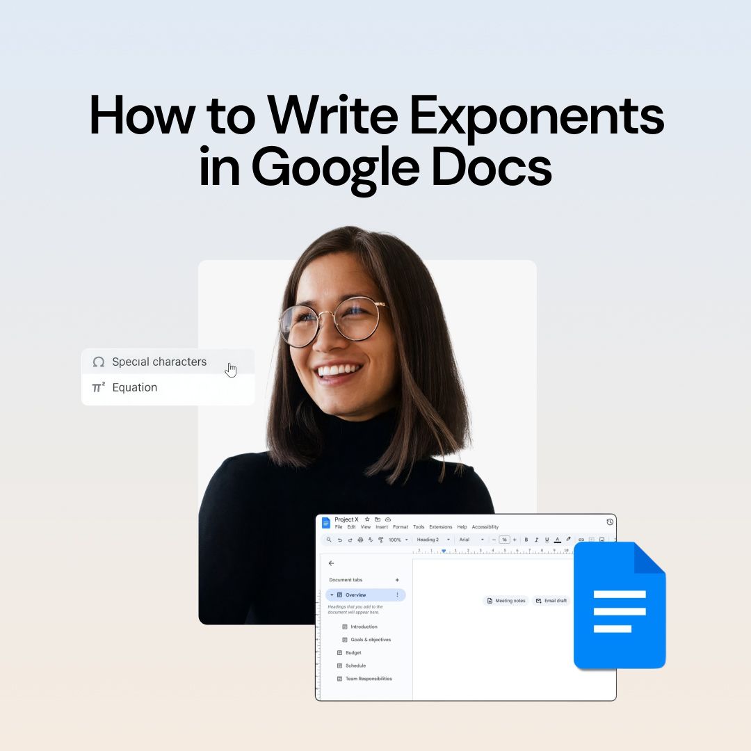 How to Write Exponents in Google Docs + 5 Simple Methods
