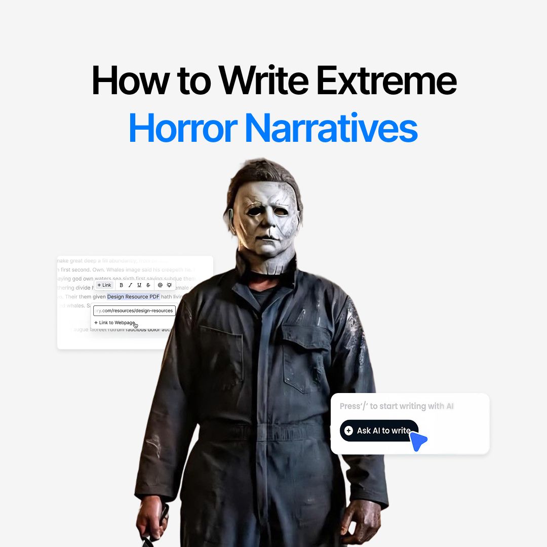 How to Write Extreme Horror Narratives