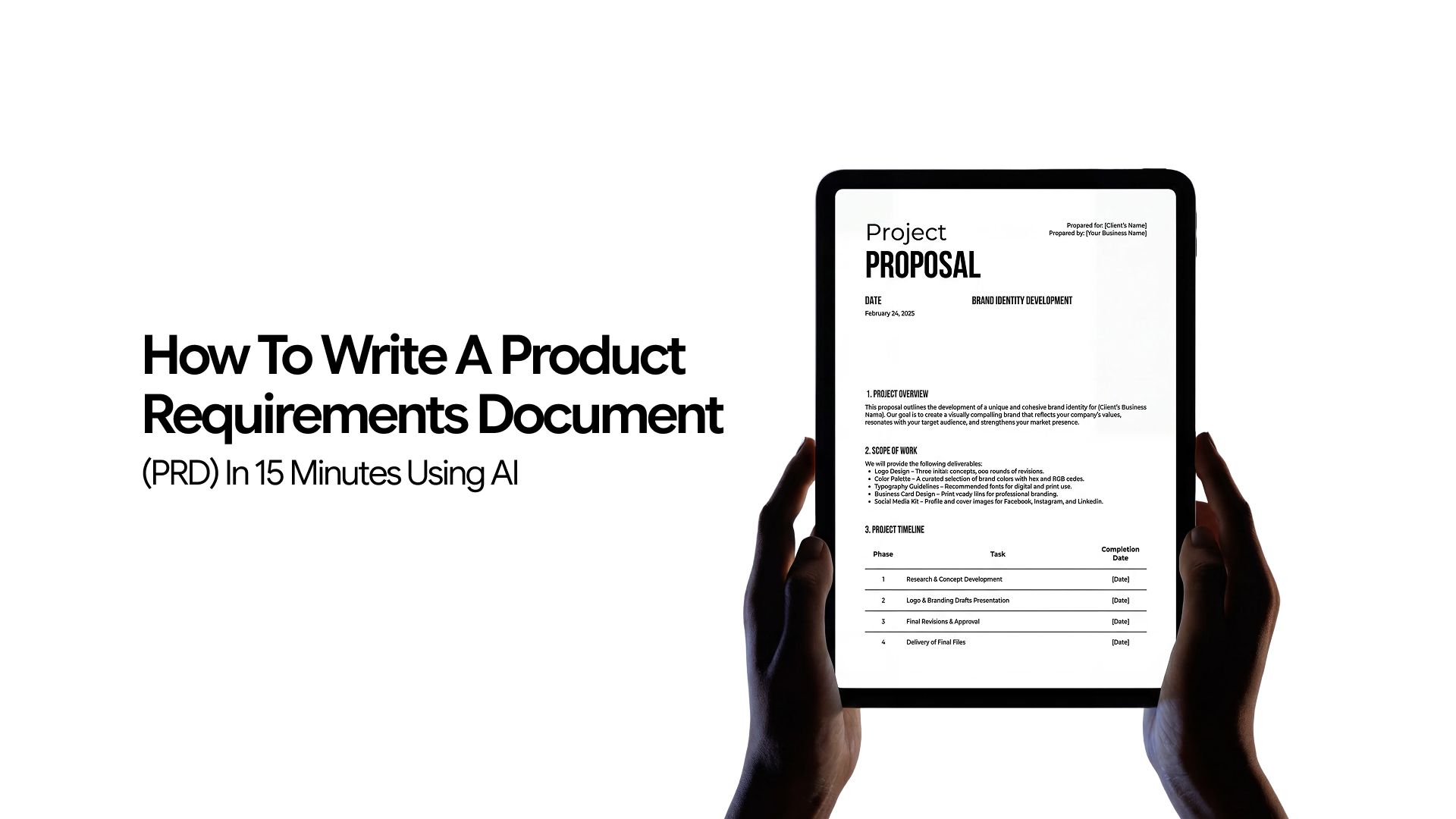 How to Write a Product Requirements Document (PRD) in 15 Minutes Using AI