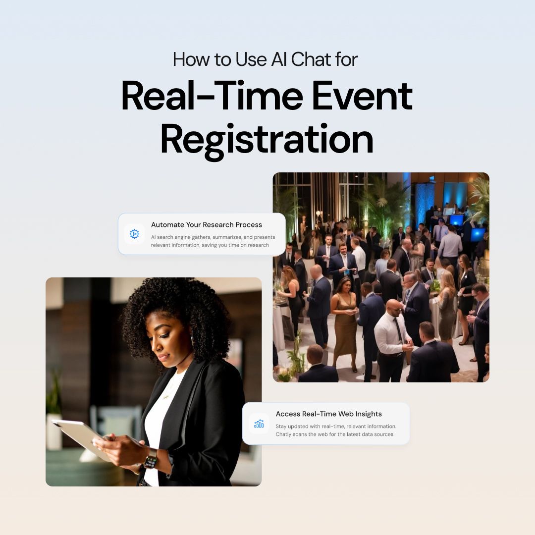 How to Use AI Chat for Real-Time Event Registration with Chatly