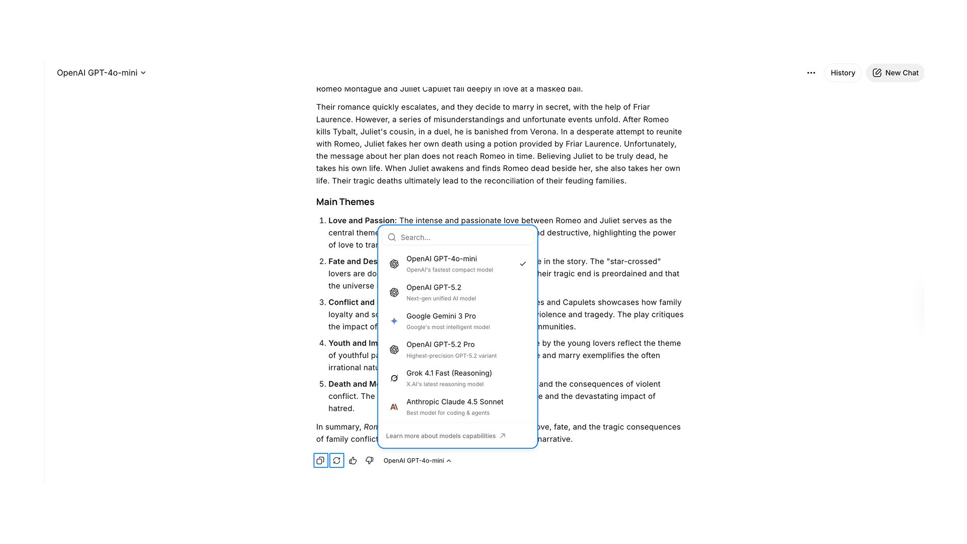 Modifying Output and AI Model