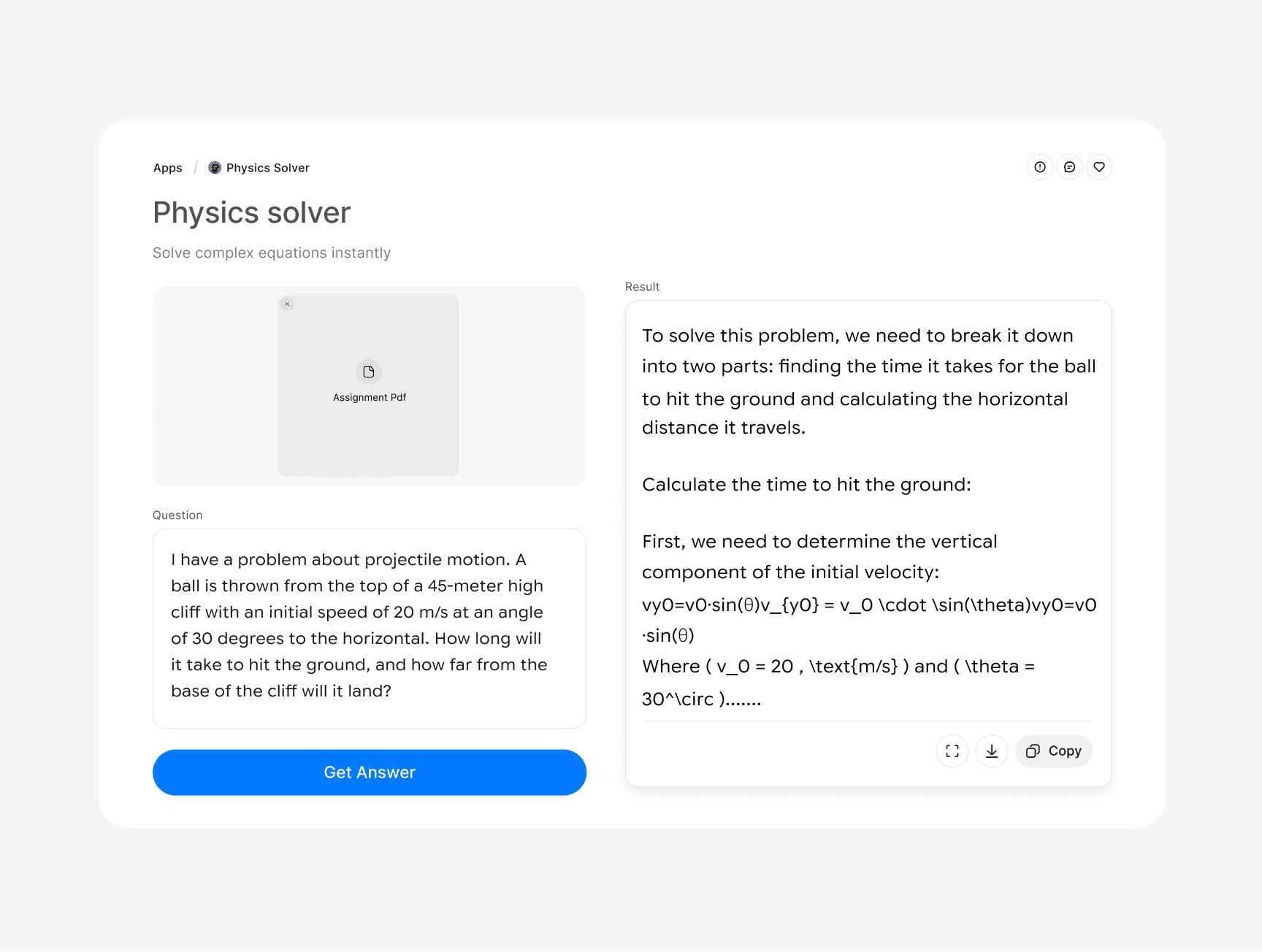 Natural Language Input