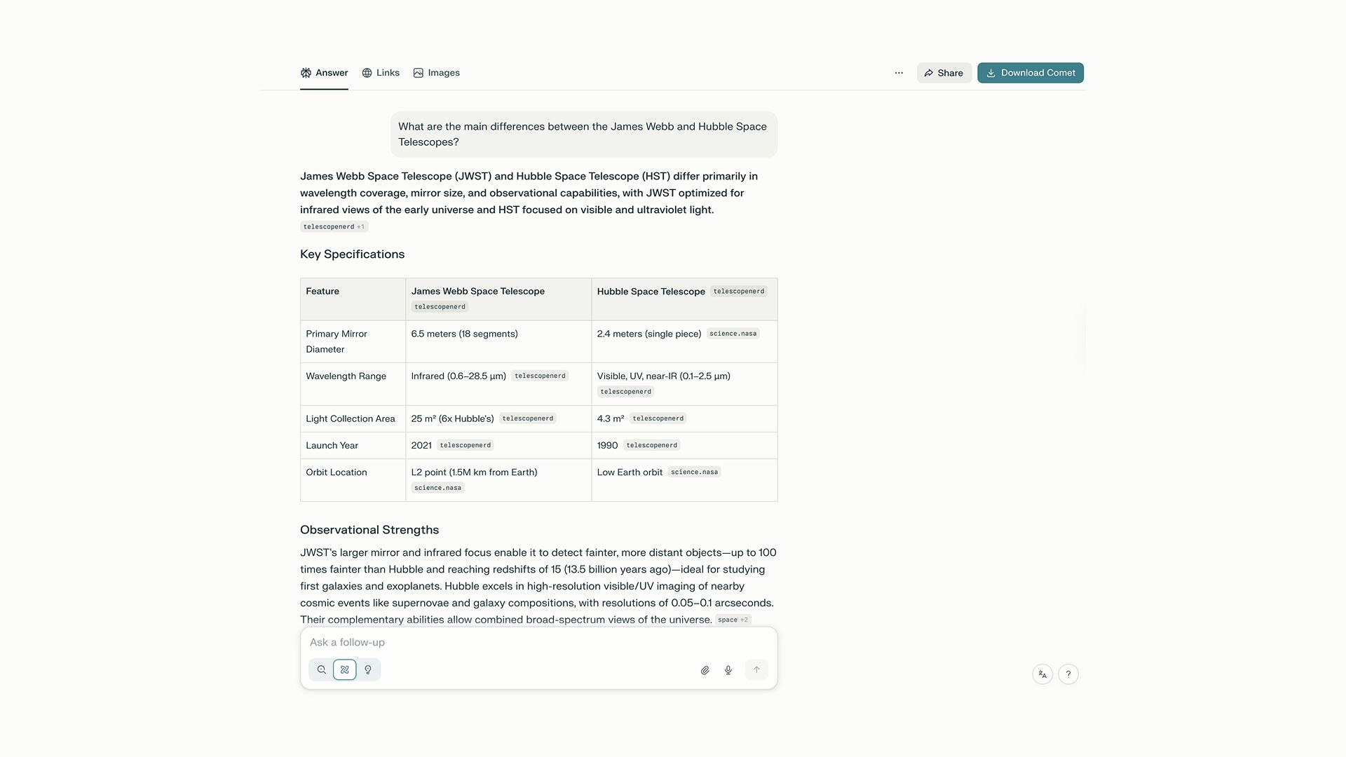 Search Results from Perplexity