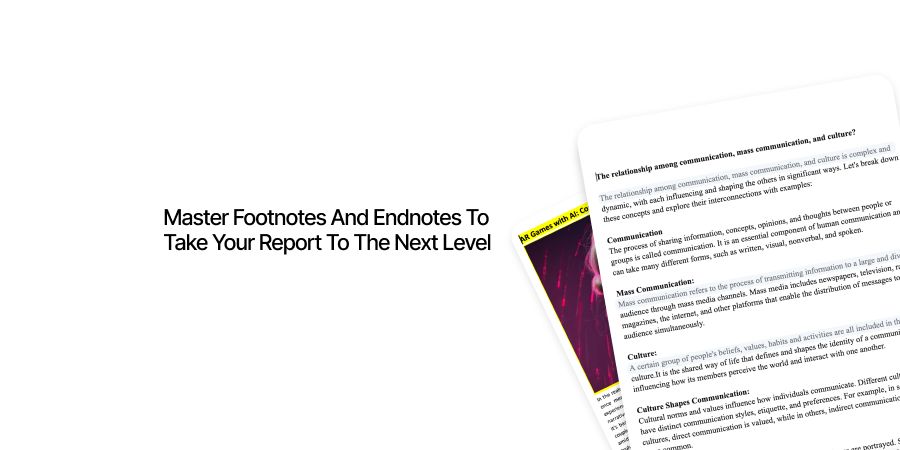 Master report formatting to make them interesting.