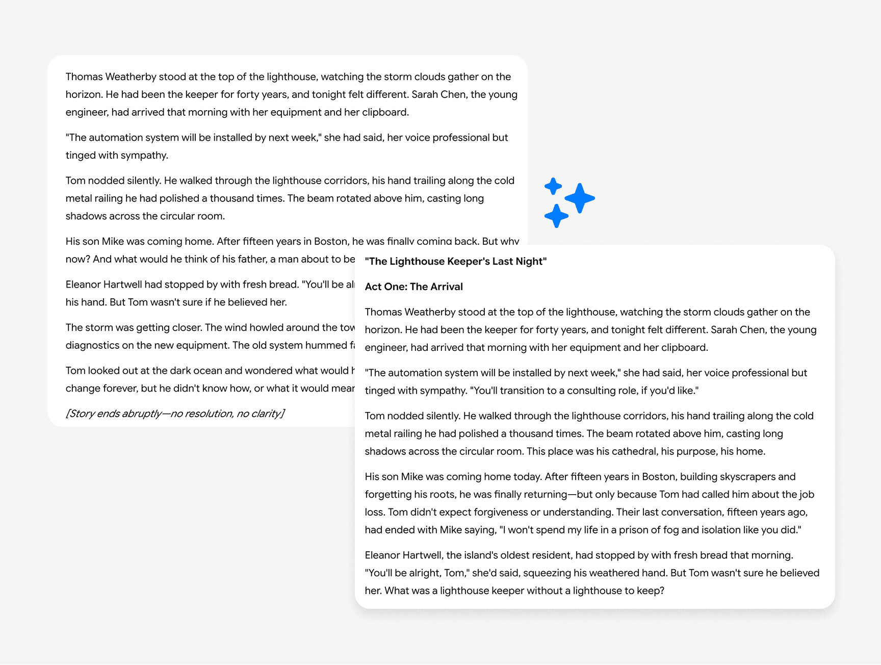 Tell It Where You're Stuck. Let It Fill the Gap