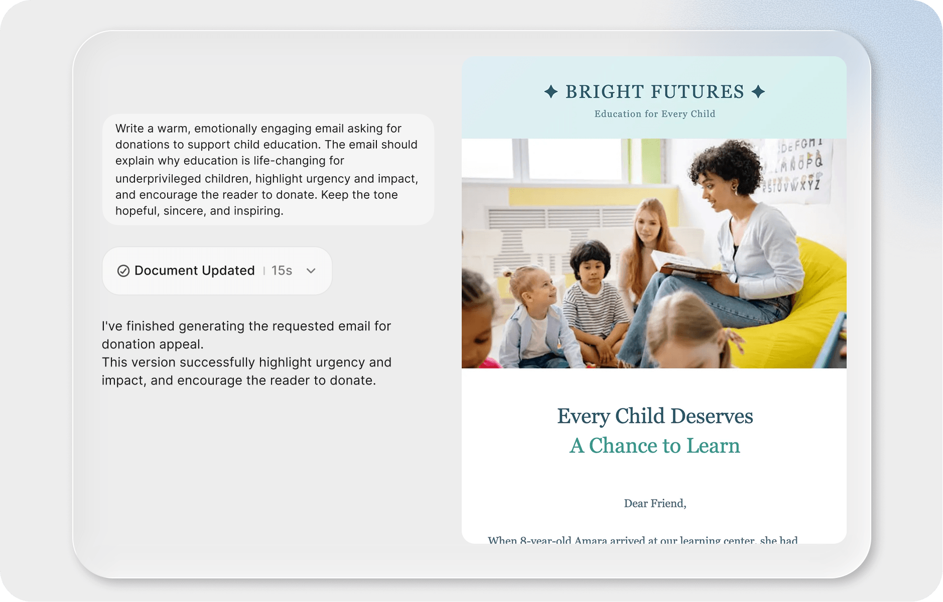 Turn Ideas Into Complete Email Drafts