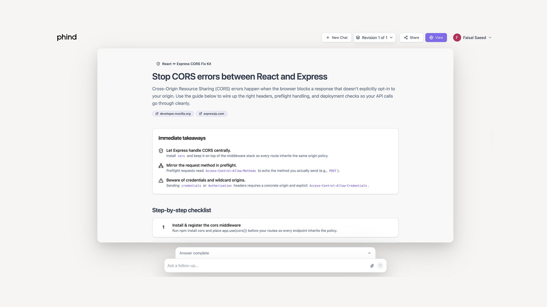 Web Search Result from Phind