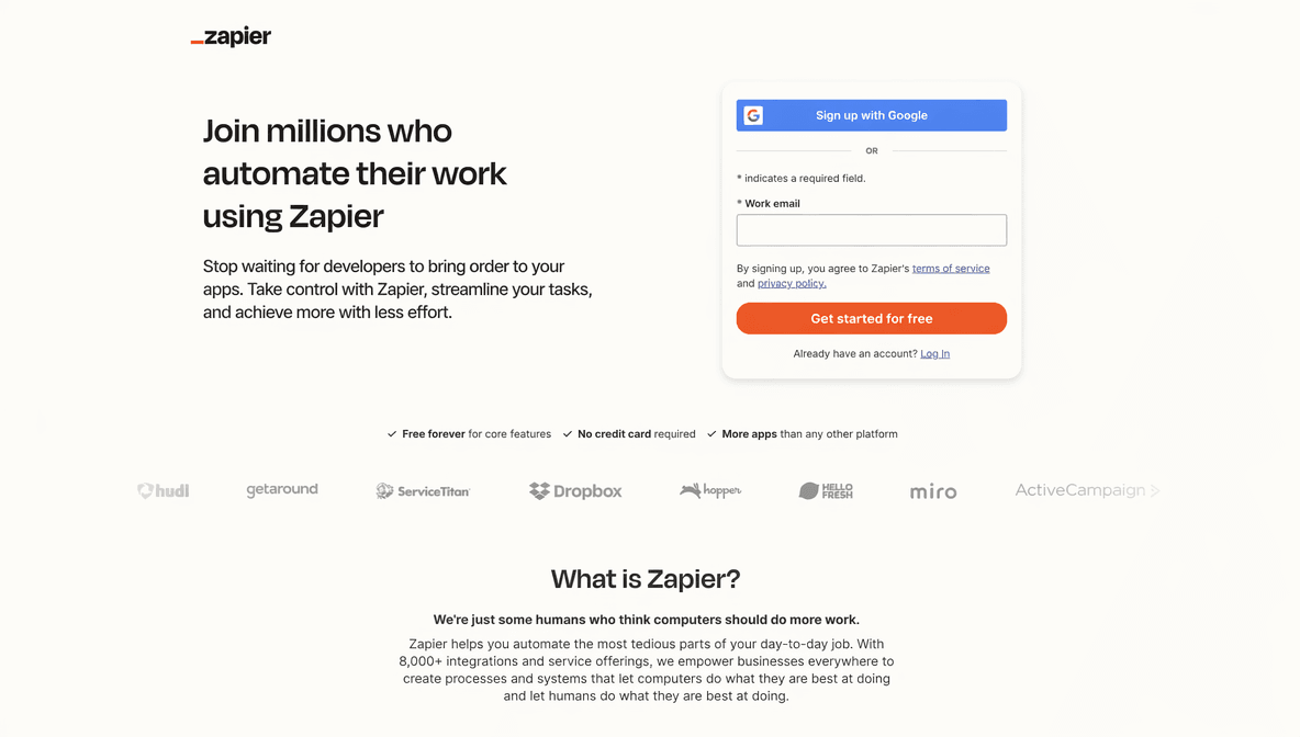 Zapier AI Dashboard
