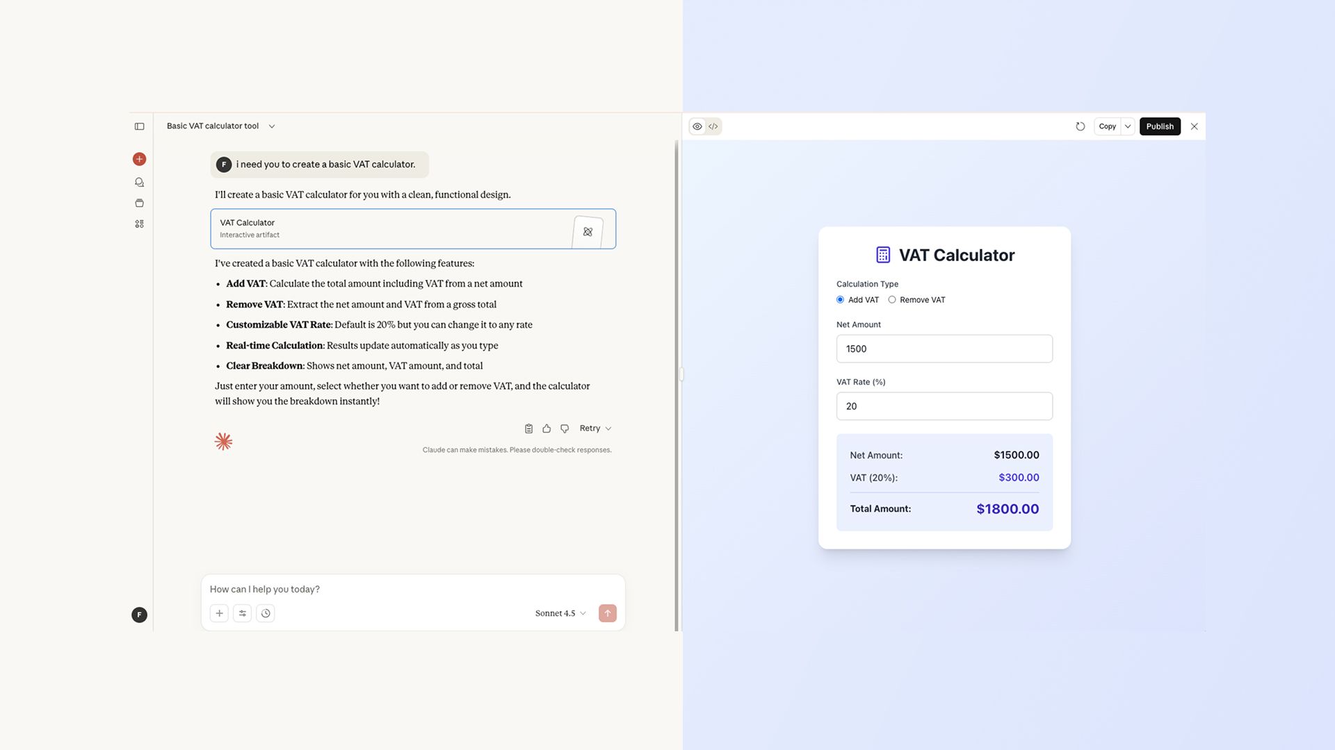 Create Apps with Claude
