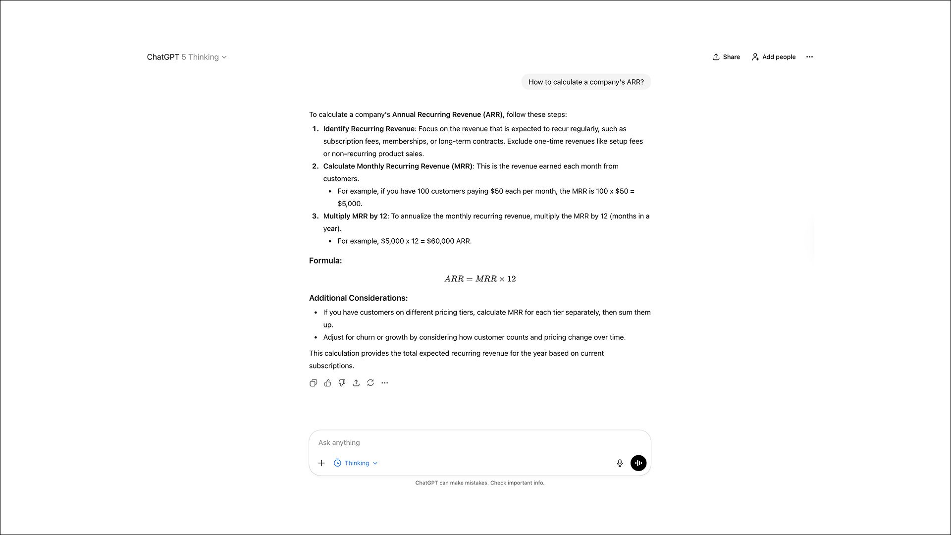 GPT-5 Thinking's correct but complex answer