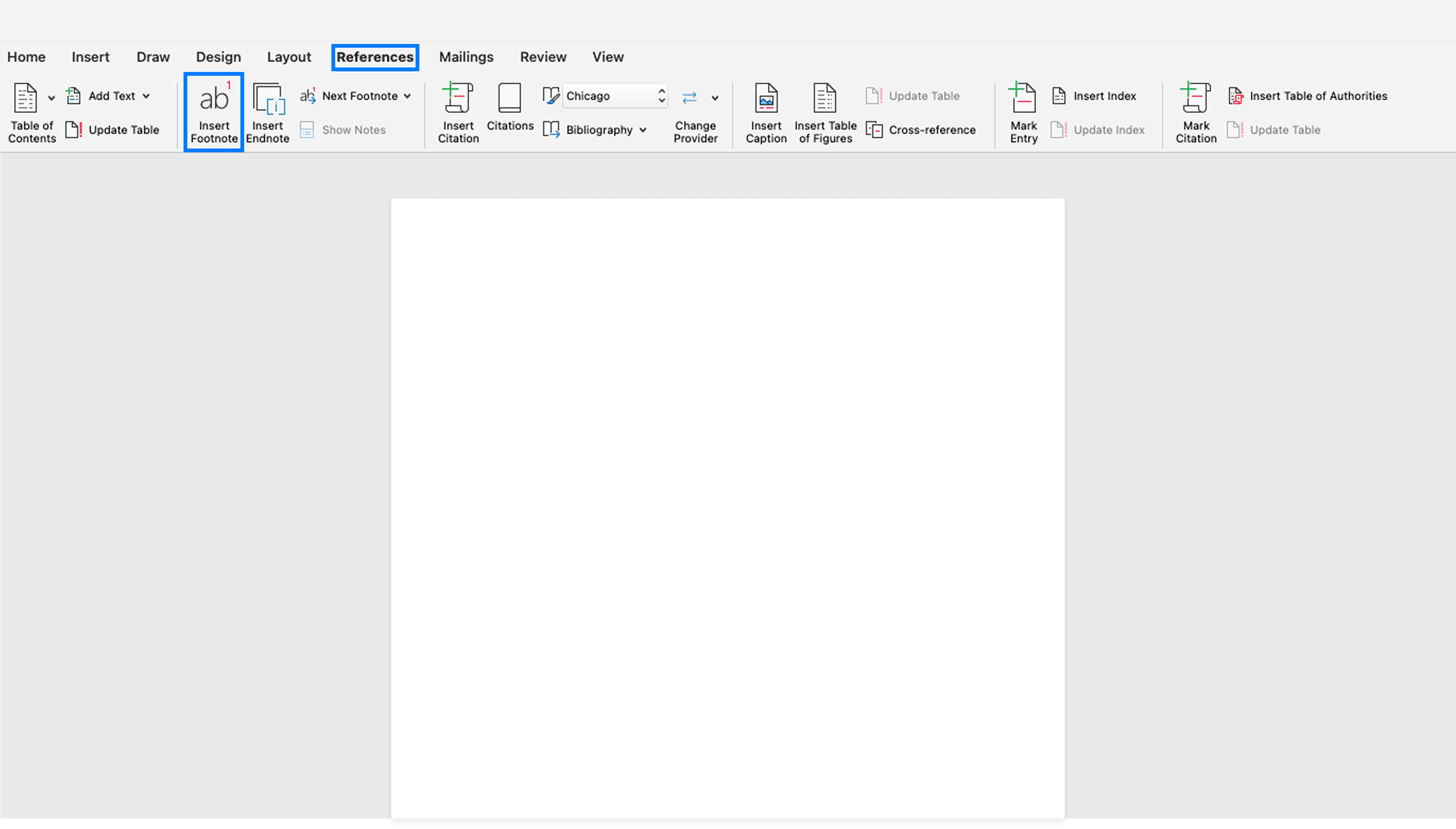 Adding Footnotes in Microsoft Word